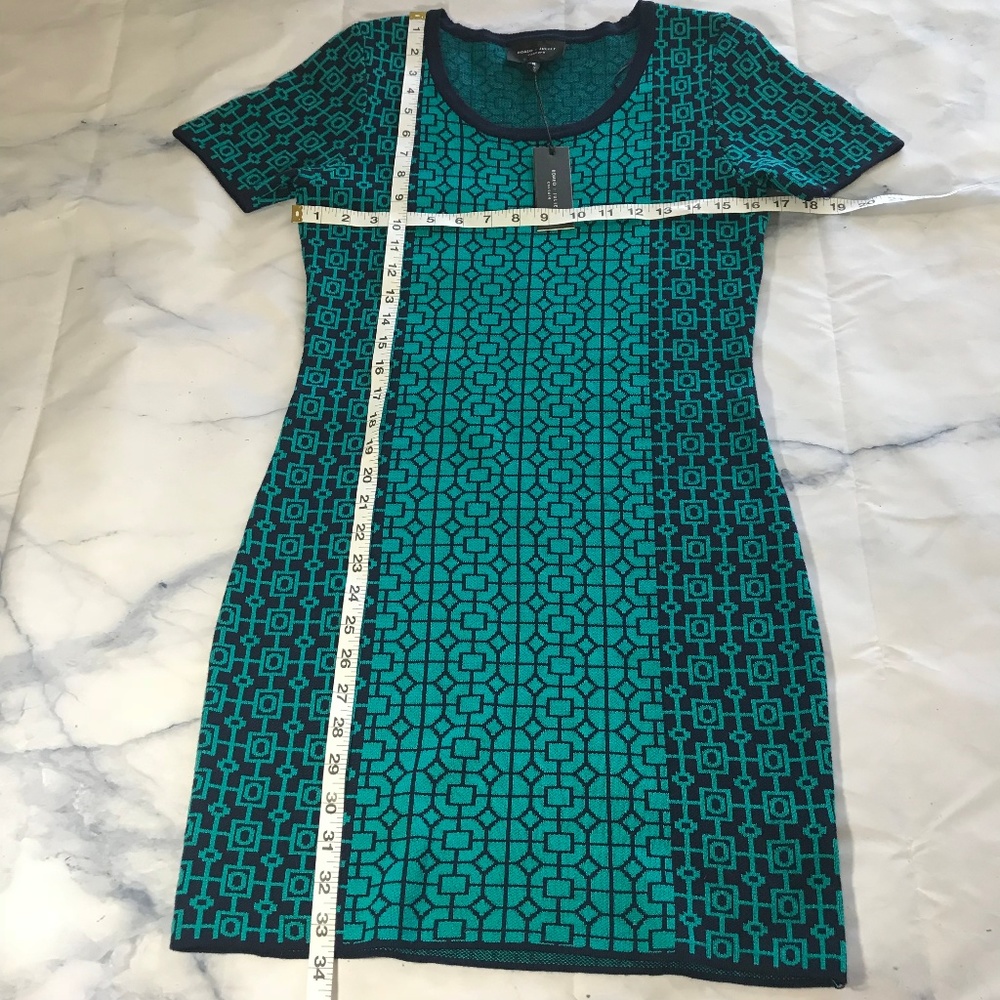 Romeo + Juliet Couture Teal Geometric SweaterDress - Picture 7 of 7